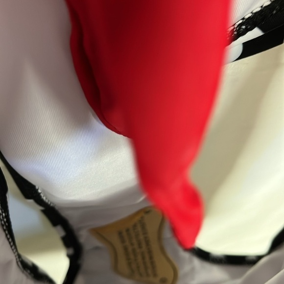 Swimsuit One Piece Bathing Suit Red , Black White Polka Dots - Picture 6 of 11